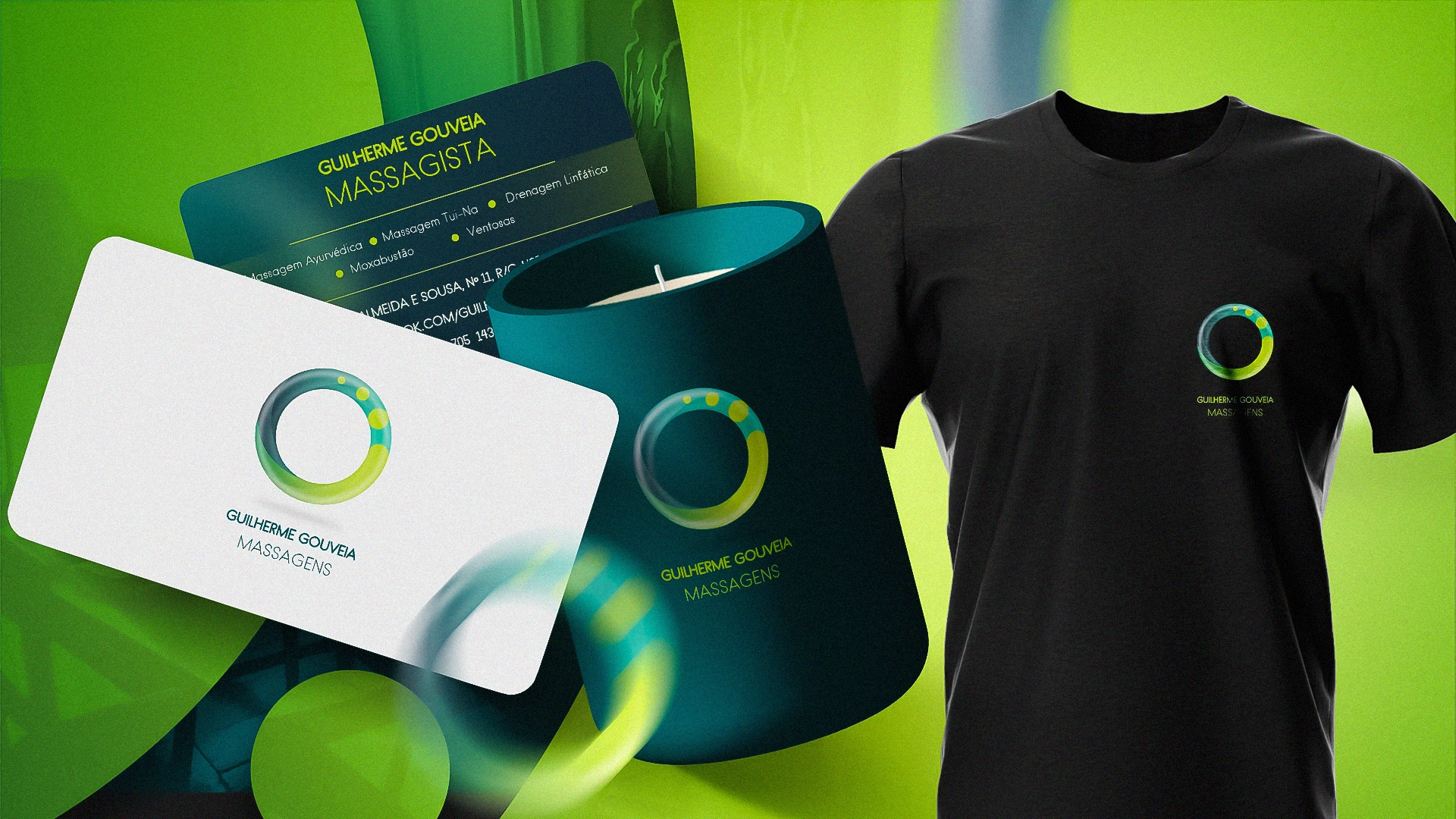 Guilherme Gouveia Massagens branding