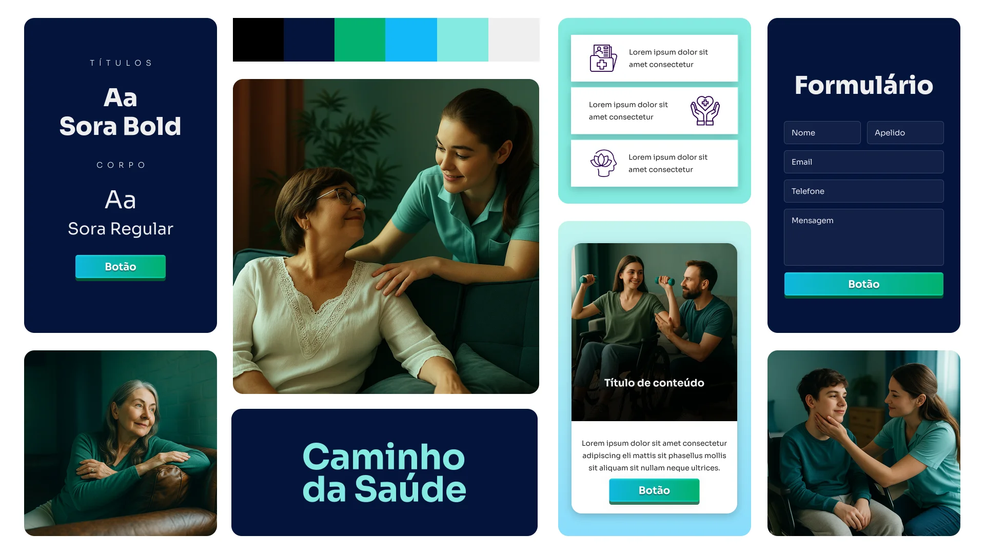Caminho da Saúde project moodboard
