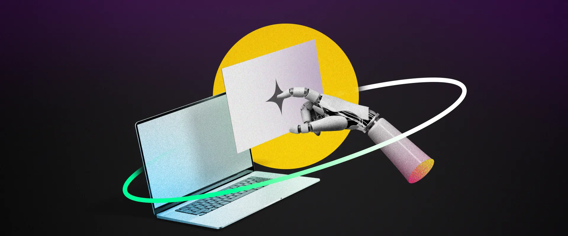 Robot a fazer um slide