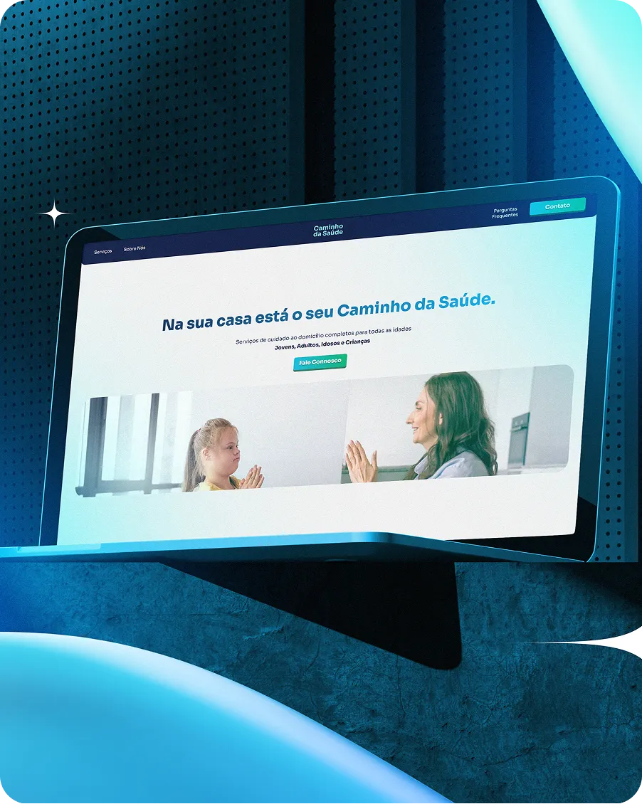 Caminho da Saúde website mockup