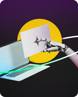 Robot a fazer um slide